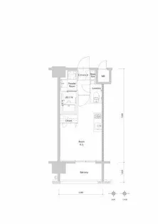 エンクレスト博多PARKSIDE【3階】の間取り