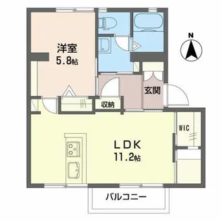 ラ・フォーレ紀寺【1階】の間取り