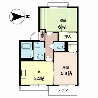 コーポいせみち【0106号室】の間取り