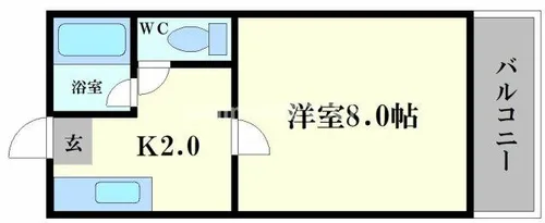 アベニューフロベール【6階】の間取り