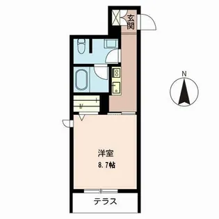 シャーメゾンろくはら【0103号室】の間取り