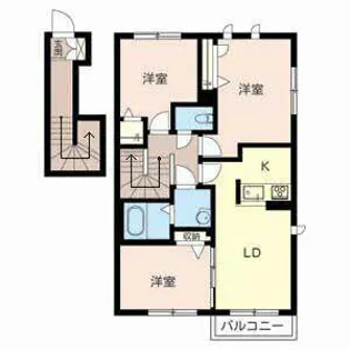 Evergreen 北稜【0203号室】の間取り