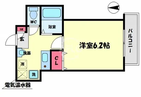 ACTY北堀江【7階】の間取り