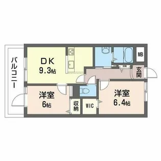 コモド西宮【0705号室】の間取り
