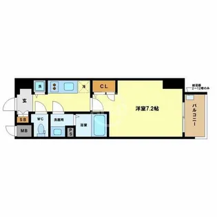 エスリード阿波座ノースプレイス【4階】の間取り