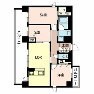 LA MAISON CHARMANTE【1001号室】の間取り