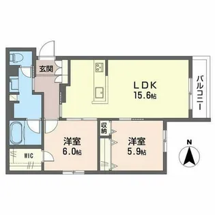 シャーメゾン グランクロア【0203号室】の間取り