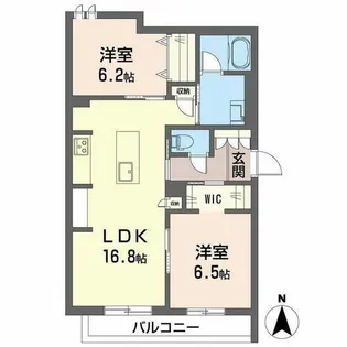 シャーメゾン グランクロア【0205号室】の間取り