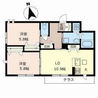 グラン エトワール【0103号室】の間取り