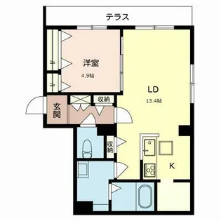 VILLAGIO West【0101号室】の間取り