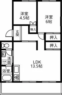 パビリオン菫台A棟【407号室】の間取り