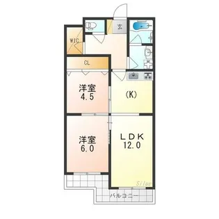 ビューハイツ京都山科【3階】の間取り