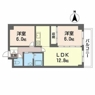 アクロス山口【0503号室】の間取り