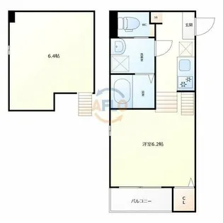 ハーモニーテラス清水丘Ⅱ【1階】の間取り