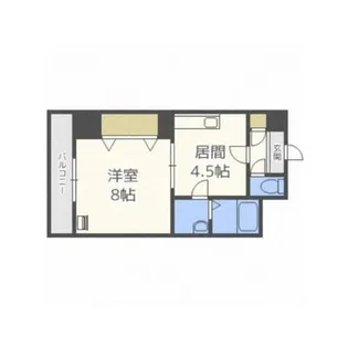 北海道札幌市中央区南十条西18丁目【マンション】の間取り