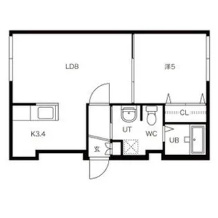 北海道札幌市中央区北十一条西15丁目【マンション】の間取り