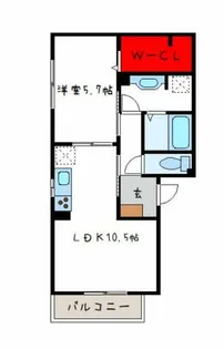 ボヌール南久宝寺【1階】の間取り
