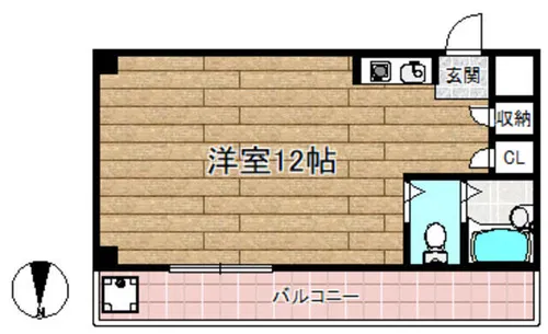 光栄ハイツ芥川【310号室】の間取り