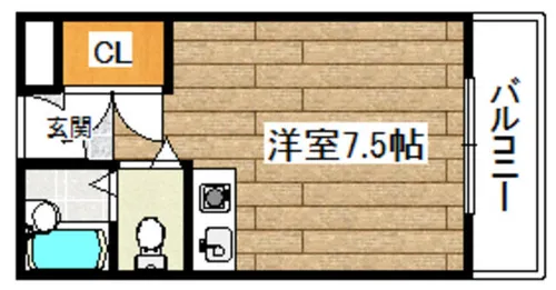 光栄ハイツ古曽部【307号室】の間取り
