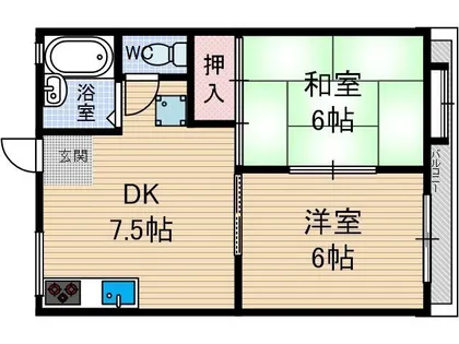 二階堂ハイツ【2階】の間取り