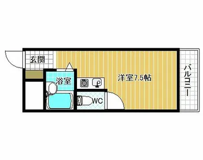 SENSE TONDABAYASHI A棟【1階】の間取り