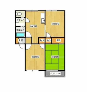 エレガンス宇美東【A202号室】の間取り