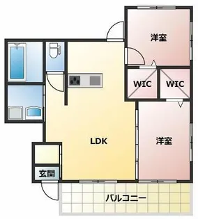ミアカーサ・セリC【103号室】の間取り