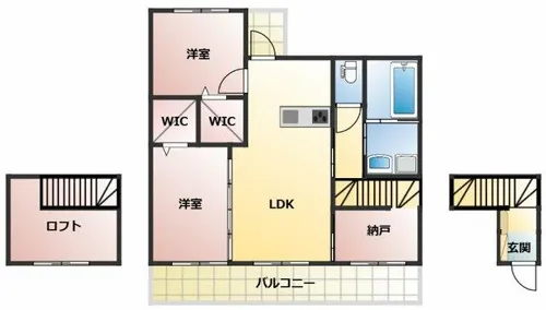 ミアカーサ・セリC【203号室】の間取り