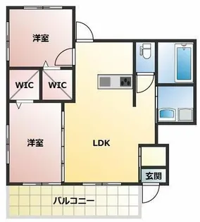 ミアカーサ・セリC【101号室】の間取り