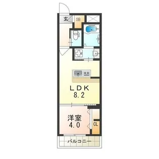大阪府豊中市日出町2丁目【アパート】の間取り