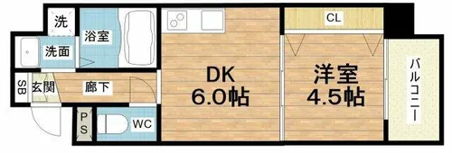 Forest Court 南大江公園【9階】の間取り