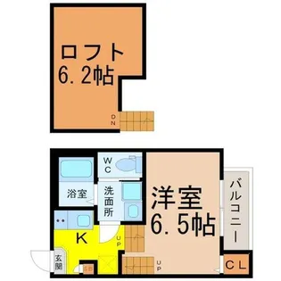 ボヌール東海通【1階】の間取り
