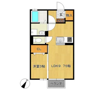 カンパーレ【1階】の間取り
