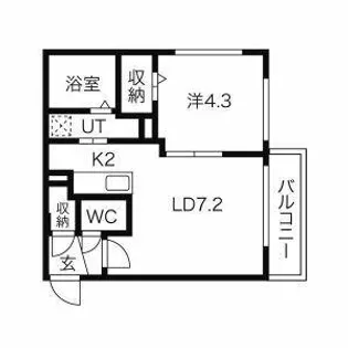 Nord Est(ノールエスト)【3階】の間取り