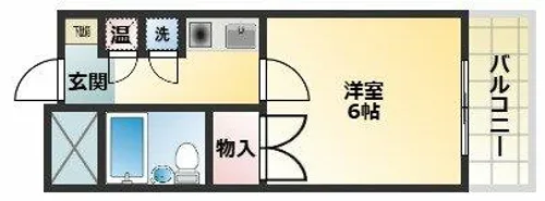 グランデール平野【2階】の間取り