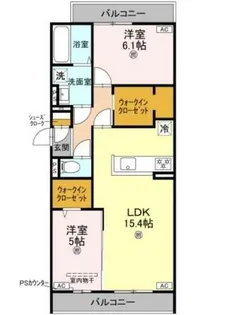 パサログランデ賑町【2階】の間取り