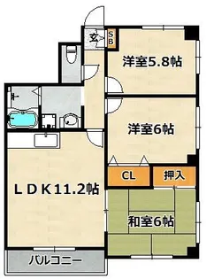 メゾン神港【5階】の間取り