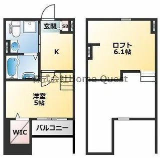 フェリーチェ・長瀬【2階】の間取り