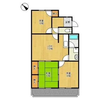シャンピアマンション【402号室】の間取り