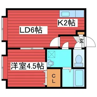 セレス2.6【103号室】の間取り