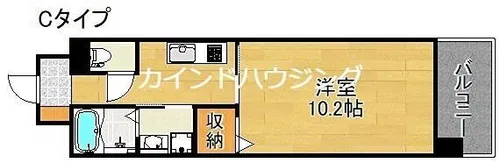 カルム ド アビタシオン【6階】の間取り