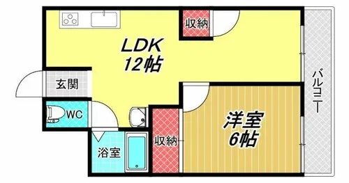 クイーンハイツ久宝寺【1階】の間取り