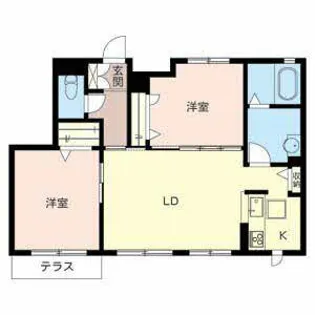 シャーメゾン宮ノ前【0102号室】の間取り