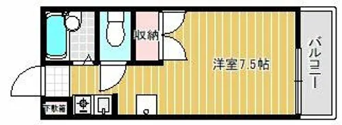 プチシャトー王塚【212号室】の間取り