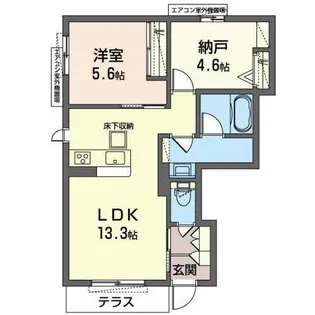 クローリス【0101号室】の間取り