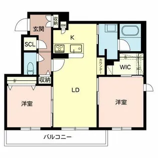 シャーメゾンTG Via Sole【2階】の間取り