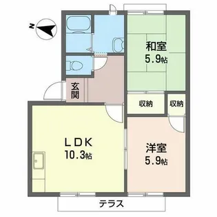 フォレストヒル.【0103号室】の間取り
