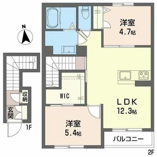 シャーメゾン カデンツァ【0202号室】の間取り