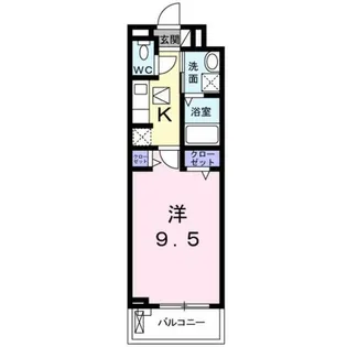 1Kの間取り画像