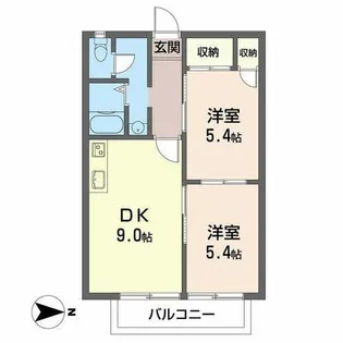 グリーンフレグランス【0202号室】の間取り